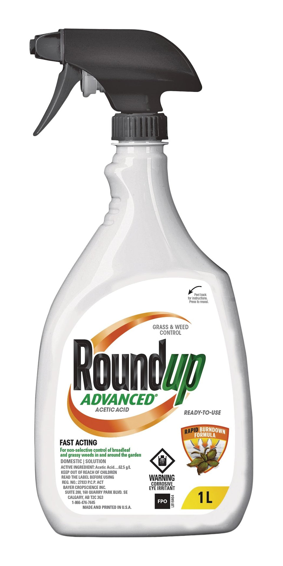 RoundUp Advanced Ready-To-Use Grass & Weed Control Spray, 1-L