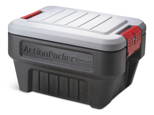 Rubbermaid Action Packer Latch Storage Container, Stackable and Recyclable, 30.3-L