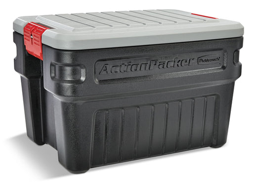 Rubbermaid Action Packer Plastic Lockable Storage Container, Stackable & Recyclable, 90.8-L