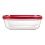 Rubbermaid Easy Store Rectangular Food Storage Container, Stackable, 14-Cup