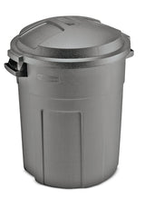 Rubbermaid Heavy-Duty Plastic Circular Garbage Can, Black, 75.7-L