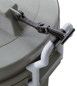 Rubbermaid Plastic Circular Animal Stopper Garbage Can, Grey, 121-L image 4