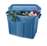 Rubbermaid Roughneck Stackable Storage Box with Lid, 68-L, Blue image 4