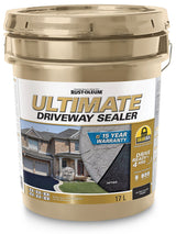 Rust-Oleum 15-Year Ultimate Asphalt Driveway Sealer, 1000 sq. ft Coverage, Ultra Black, 17-L