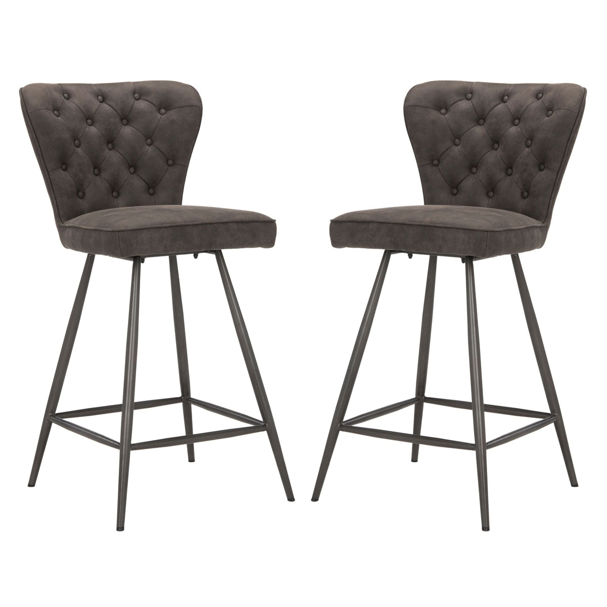 Safavieh Ashby Counter Stool, Set of 2, Grey