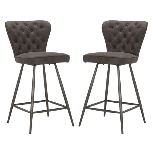 Safavieh Ashby Counter Stool, Set of 2, Grey