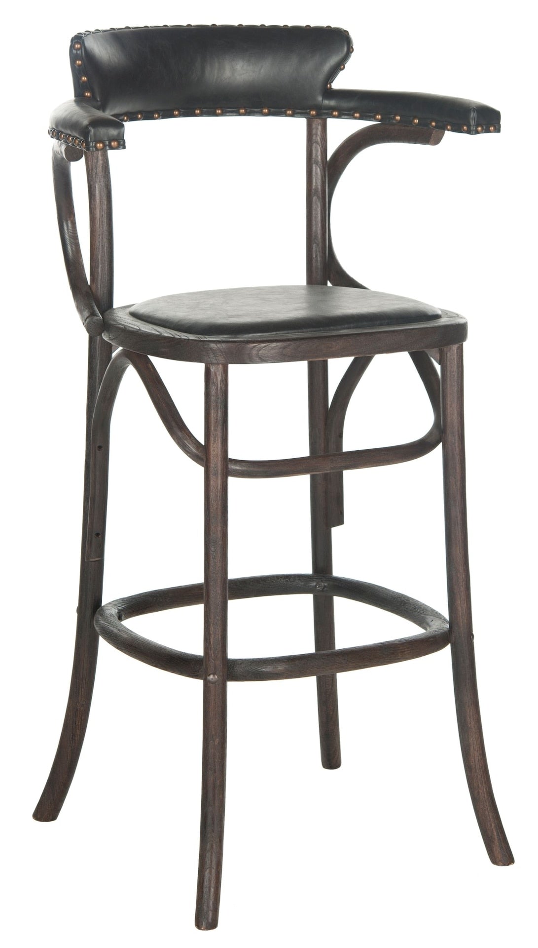 Safavieh Kenny Bar Stool, Antique Black