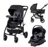 Safety 1st Grow and Go Travel System​ with 8 Strolling, Alloy