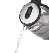 Salton Cordless Electric Glass Kettle with Auto Shut Off, Black/Stainless Steel, 1.7-L image 3