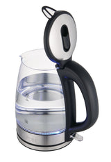 Salton Cordless Electric Glass Kettle with Auto Shut Off, Black/Stainless Steel, 1.7-L image 4