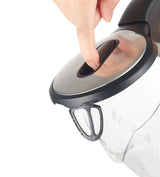 Salton Cordless Electric Glass Kettle with Auto Shut Off, Black/Stainless Steel, 1.7-L image 6