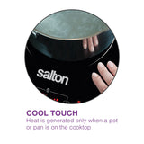 Salton Double Induction Cooktop, LED Display & Touch control with 10 Power Settings image 7