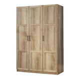 Sauder 3 Door Wardrobe, Shaker Oak