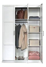 Sauder 3 Door Wardrobe Shaker, White image 2