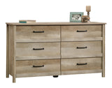 Sauder Cannery Bridge 6-Drawer Double Dresser/Chest Bedroom Storage, Lintel Oak Finish image 2