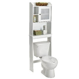 Sauder Caraway 1-Door Over-The-Toilet Spacesaver Bathroom Storage Shelf/Cabinet, Soft White