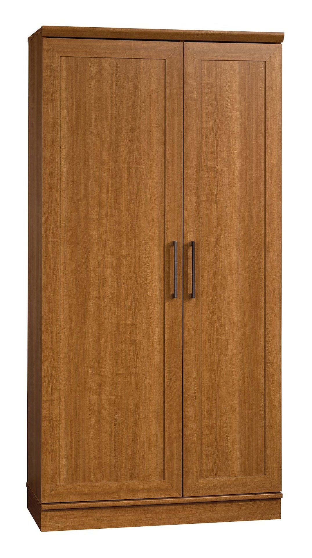 Sauder Homeplus 2-Door Storage Cabinet/Pantry with Adjustable Shelves, Sienna Oak Finish