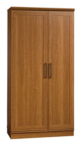 Sauder Homeplus 2-Door Storage Cabinet/Pantry with Adjustable Shelves, Sienna Oak Finish
