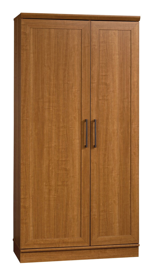 Sauder Homeplus 2-Door Storage Cabinet/Pantry with Adjustable Shelves, Sienna Oak Finish