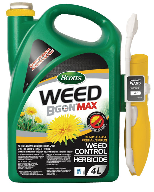 Scotts Ecosense Weed B Gon MAX Ready-To-Use Weed Control Battery Powered Spray, 4-L