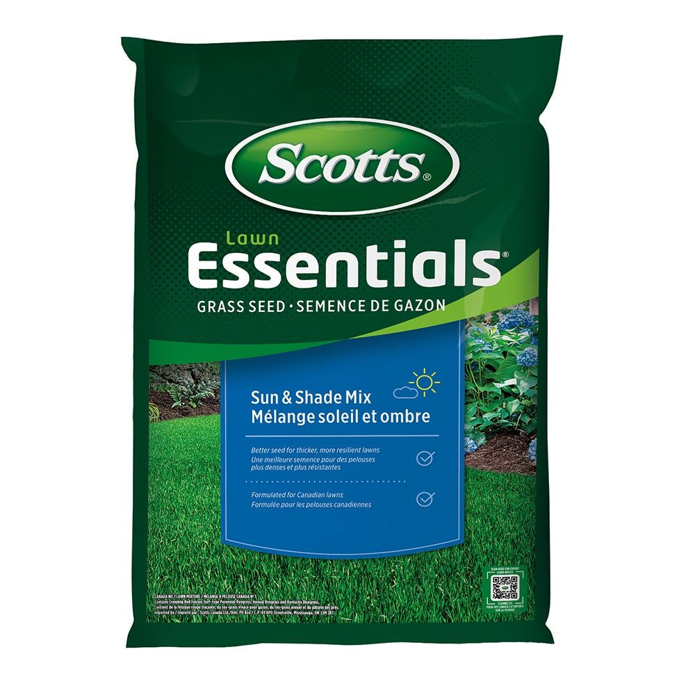 Scotts Lawn Essentials Sun & Shade Grass Seed Mix, Weed-Free, 5-kg