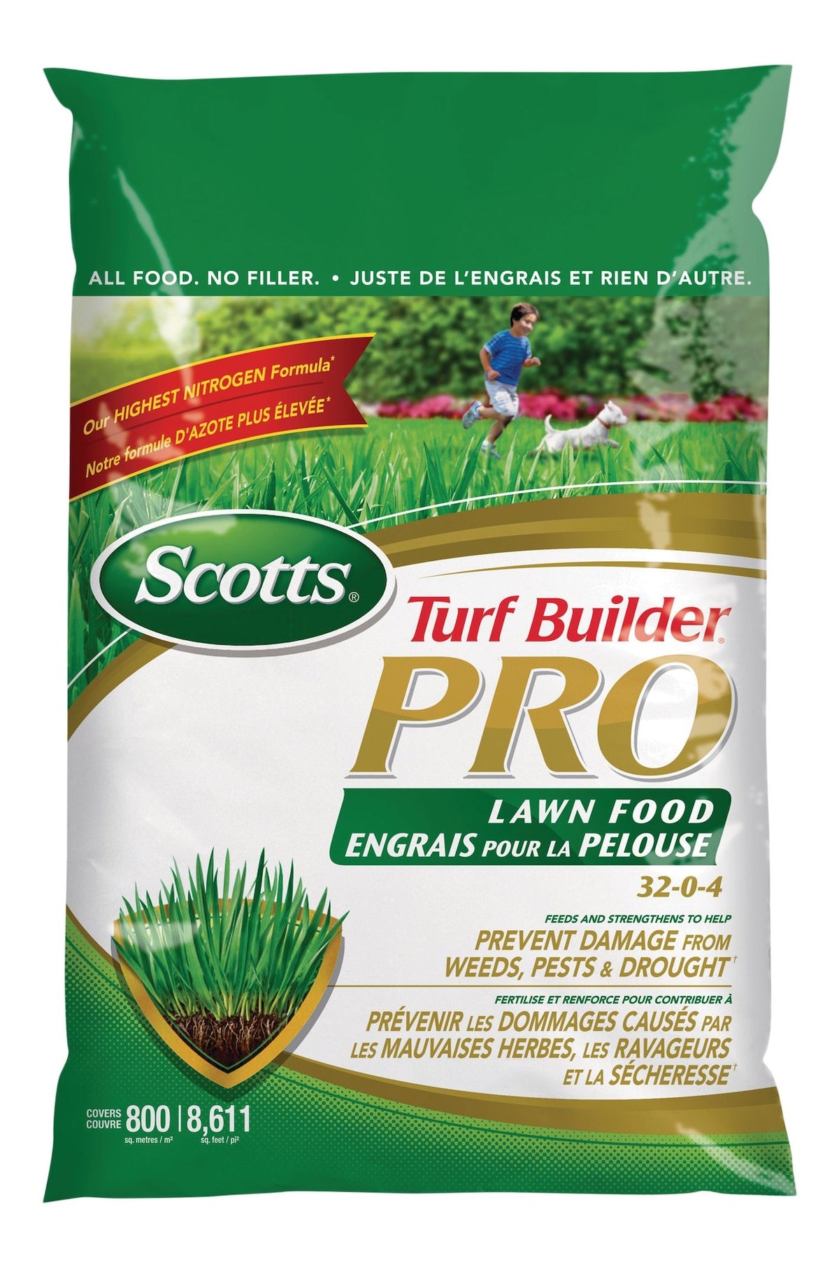 Scotts Turf Builder PRO Lawn Fertilizer, 800-m2