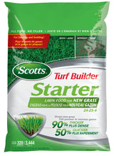 Scotts Turf Builder Starter Lawn Fertilizer, 24-25-4 For New Grass, 320-m2