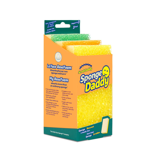 Scrub Daddy All-Purpose Gentle Scrub Cleaning Sponge, 3-pk