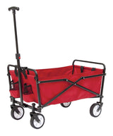 Seina Outdoor Collapsible Folding Utility Wagon with Cup Holders, 150-lb Capacity image 2