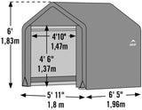 ShelterLogic Waterproof Shed-In-A-Box withUV Protection, 6 x 6 x 6-ft image 5