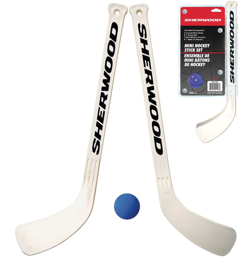 Sherwood Curved Mini Hockey Sticks and Ball Set, 3-pc