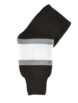 Sherwood NHL Knit Hockey Socks, Los Angeles Kings, Black/White/Silver, Assorted Sizes
