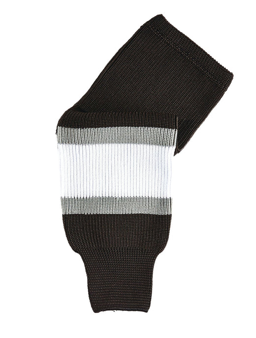 Sherwood NHL Knit Hockey Socks, Los Angeles Kings, Black/White/Silver, Assorted Sizes