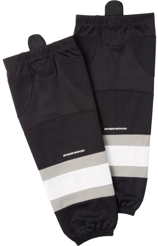 Sherwood NHL Performance Hockey Socks, Los Angeles Kings, Black/White/Silver, Assorted Sizes