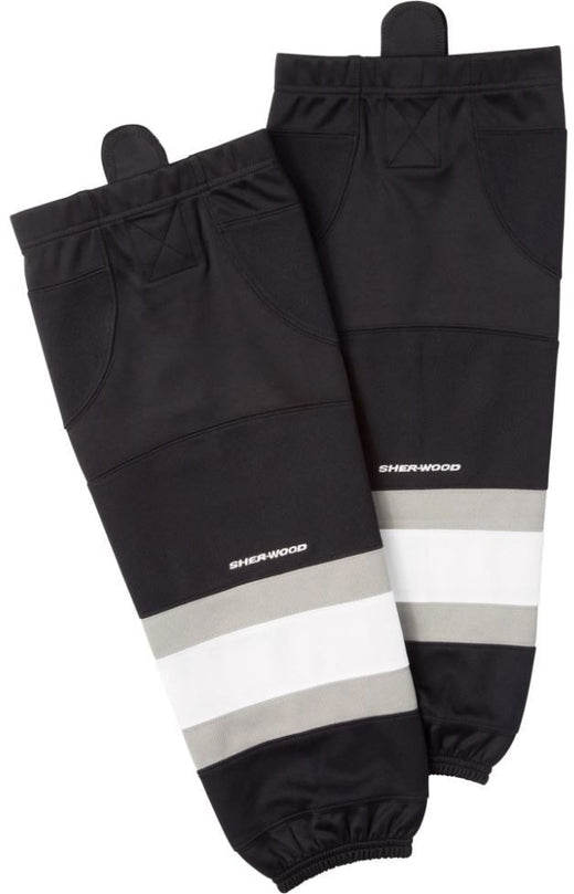 Sherwood NHL Performance Hockey Socks, Los Angeles Kings, Black/White/Silver, Assorted Sizes