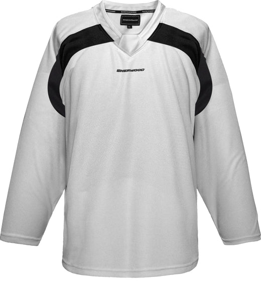 Sherwood Performance Practice Hockey Jersey, Senior, White, Assorted Sizes