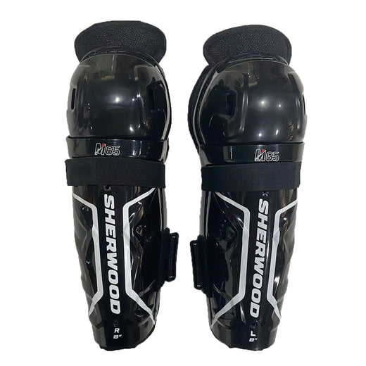 Sherwood Rekker M65 Hockey Shin Guards, Youth, Black, Assorted Sizes
