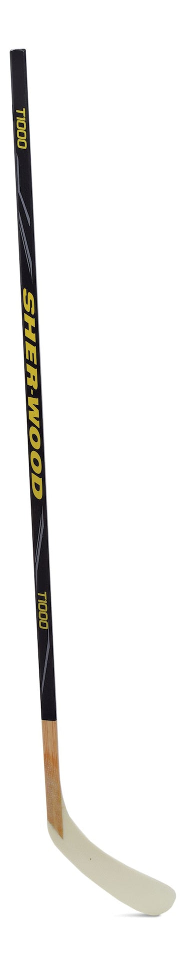 Sherwood T1000 Wood Street Hockey Stick with ABS Blade, Junior
