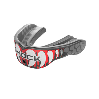 Shock Doctor Gel Max Power Mouthguard, Junior/Senior, Red Drip Fang