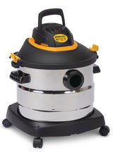 Shop-Vac 2031848 2.5 Peak HP Stainless Steel Wet/Dry Shop Vacuum with Hose and Accessories, 30-L