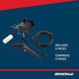 SIMONIZ 1650 PSI 1.8 GPM Corded Cold Water Electric Pressure Washer with Foam Blaster image 6