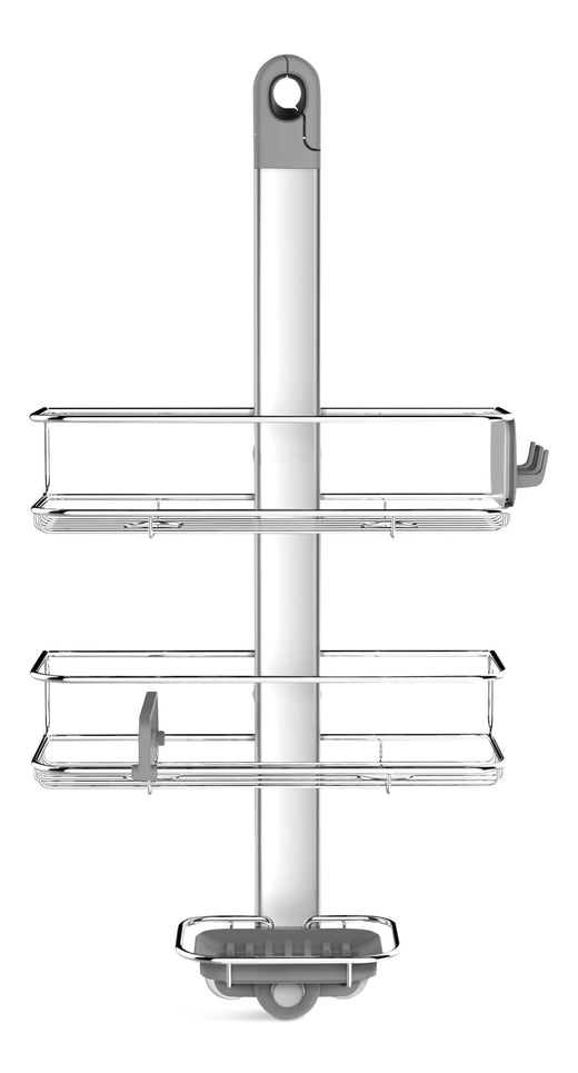 Simplehuman Medium Adjustable Shower Caddy, Stainless Steel and Anodized Aluminum