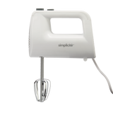 Simplicité 5-Speed Hand Mixer, White