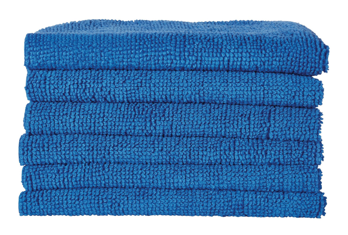 Simplicite All-Purpose Machine Washable Microfibre Cloths, Blue, 40-pk