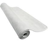 Simplicite Anti-Slip Rubber Bath Tub Mat, White, 16-in x 27-in