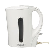 Simplicité Corded Electric Kettle with Auto Shut Off, White, 1-L