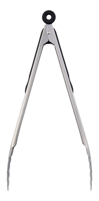 Simplicite Stainless Steel Tongs with Locking Mechanism, 12-in