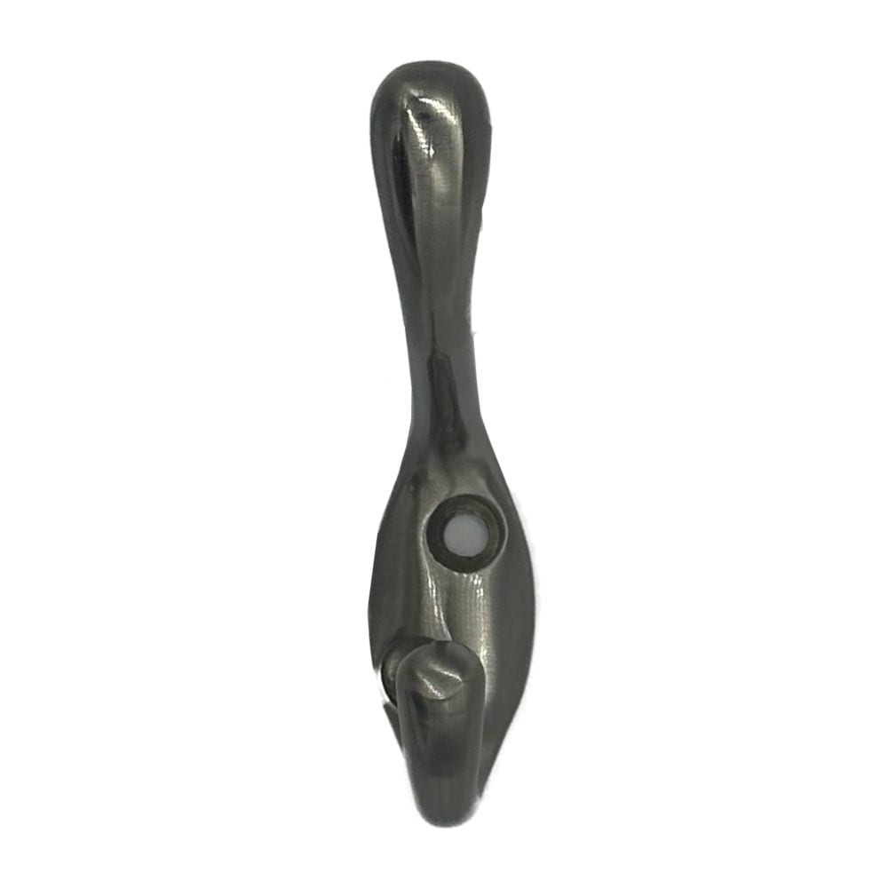 Single Hook, 3.5", Matte Nickel, 3pk