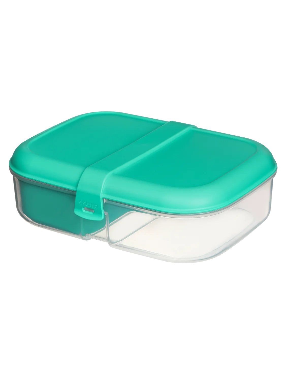 Sistema Ribbon Rectangular Plastic Lunch To Go Food Storage Lunch Box, 1.1-L, with Mini Bite