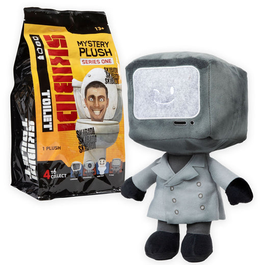 Skibidi Toilet Mystery Series 1 11-in Soft Plush Toy for Ages 13+, Assorted Characters